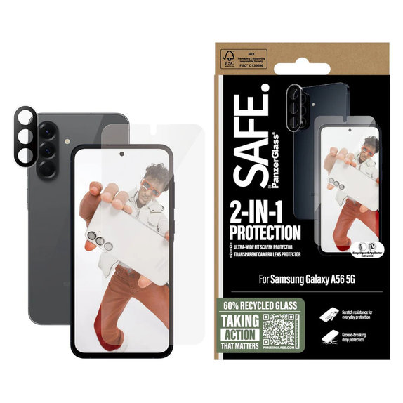 Bundle 2v1 pro Samsung Galaxy A56 5G, SAFE by PanzerGlass