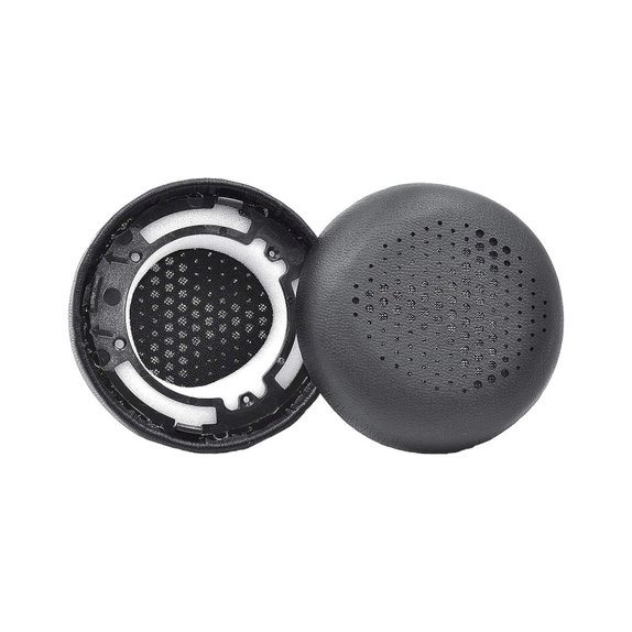 Náhradní Náušníky pro AKG Y500, Paměťová pěna + PU kůže, Černé, 1 pár
