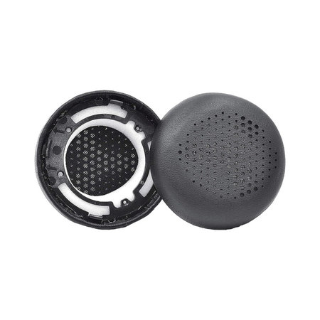 Náhradní Náušníky pro AKG Y500, Paměťová pěna + PU kůže, Černé, 1 pár