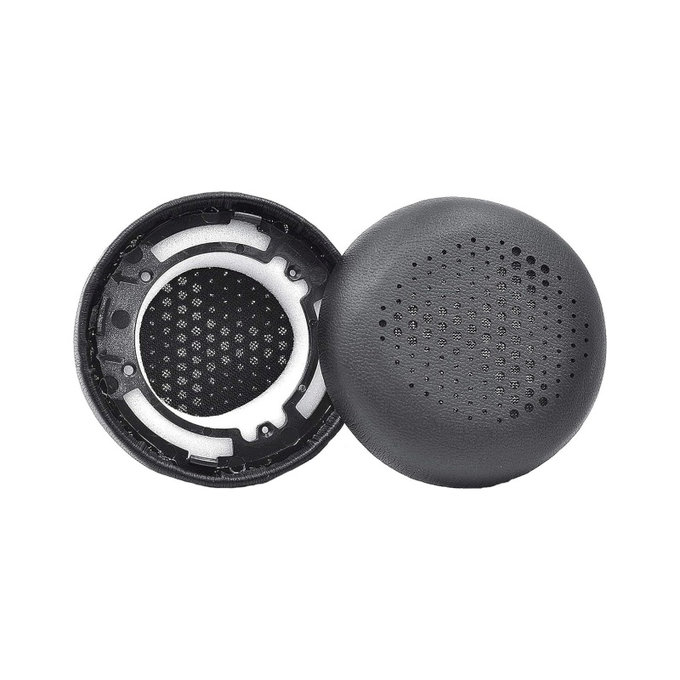 Náhradní Náušníky pro AKG Y500, Paměťová pěna + PU kůže, Černé, 1 pár