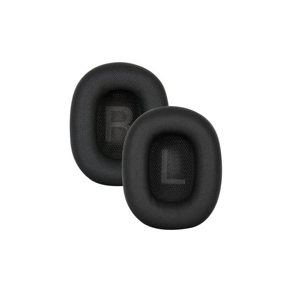 Náhradní Náušníky pro Apple AirPods Max, Látkové, Černé, Chladivý gel, 1 pár