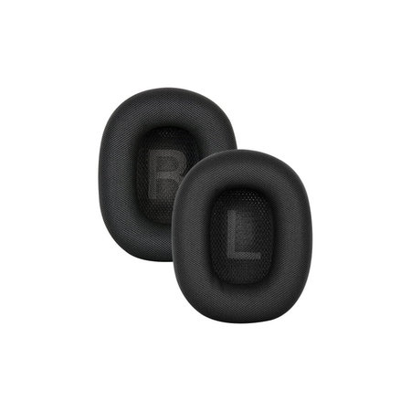 Náhradní Náušníky pro Apple AirPods Max, Látkové, Černé, Chladivý gel, 1 pár