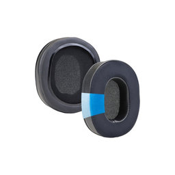 Náhradní Náušníky pro Audio-Technica ATH-M50, Pěna + Kůže, Černé, Chladivý gel, 1 pár