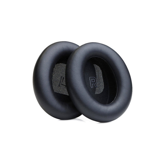 Náhradní Náušníky pro Bose QC Ultra, Paměťová pěna + PU kůže, Černé, 1 pár