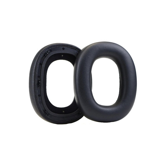 Náhradní Náušníky pro Bowers & Wilkins PX8, PX7S2, Paměťová pěna + PU kůže, Černé, 1 pár