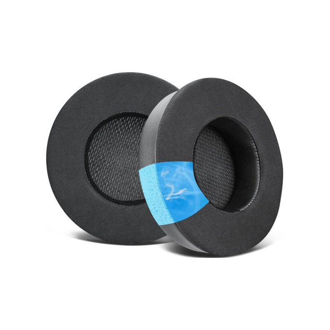 Náhradní Náušníky pro Corsair Virtuoso RGB, Paměťová pěna + Textil, Černé, Chladivý gel, 1 pár