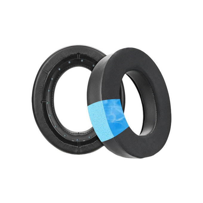 Náhradní Náušníky pro Corsair HS50, HS50 Pro, Paměťová pěna + Textil, Černé, Chladivý gel, 1 pár