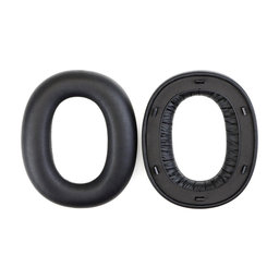 Náhradní Náušníky pro Edifier W860NB Pro, WH950NB, Paměťová pěna + PU kůže, Černé, 1 pár