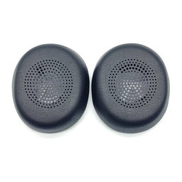 Náhradní Náušníky pro Jabra Evolve2 30, Paměťová pěna + PU kůže, Černé, 1 pár