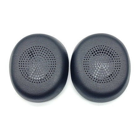 Náhradní Náušníky pro Jabra Evolve2 30, Paměťová pěna + PU kůže, Černé, 1 pár