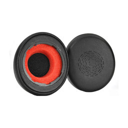 Náhradní Náušníky pro Jabra Evolve2 50, 55, Paměťová pěna + PU kůže, Černé, 1 pár