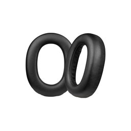 Náhradní Náušníky pro Jabra Elite 85H, Paměťová pěna + PU kůže, Černé, 1 pár