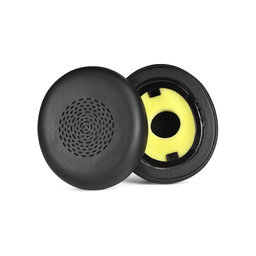 Náhradní Náušníky pro Jabra Evolve 2 75 UC/MS, Paměťová pěna + PU kůže, Černé, 1 pár