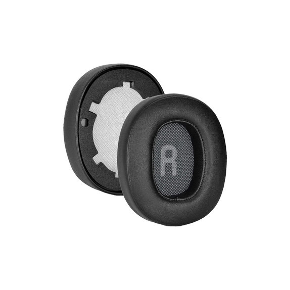 Náhradní Náušníky pro JBL Tune 700BT, T750BT, Paměťová pěna + PU kůže, Černé, 1 pár