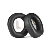 Náhradní Náušníky pro JBL Quantum Q200, Q300, Paměťová pěna + PU kůže, Černé, 1 pár