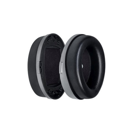 Náhradní Náušníky pro Kingston HyperX Cloud Orbit S, Paměťová pěna + PU kůže, Černé, 1 pár