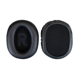 Náhradní Náušníky pro Logitech G Pro X, Paměťová pěna + PU kůže, Černé, 1 pár