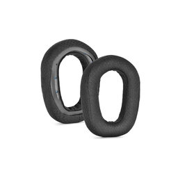 Náhradní Náušníky pro Logitech G435, Pěna + Textil, Černé, 1 pár