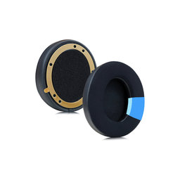 Náhradní Náušníky pro Beats Studio Pro, Paměťová pěna + Textil + Kůže, Černé, Chladivý gel, 1 pár