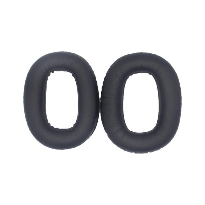 Náhradní Náušníky pro Marshall Monitor II, Paměťová pěna + PU kůže, Černé, 1 pár