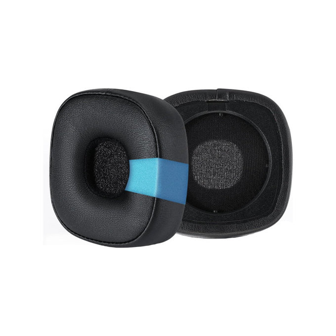 Náhradní Náušníky pro Marshall Major III, Paměťová pěna + PU kůže, Černé, Chladivý gel, 1 pár