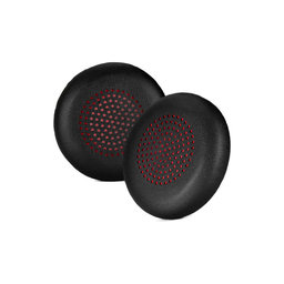 Náhradní Náušníky pro Plantronics Voyager Focus UC, PU kůže, Černé, 1 pár