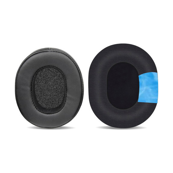 Náhradní Náušníky pro Skullcandy Hesh 3.0, Crusher, Venue, Paměťová pěna + Kůže + Textil, Černé, Chladivý gel, 1 pár