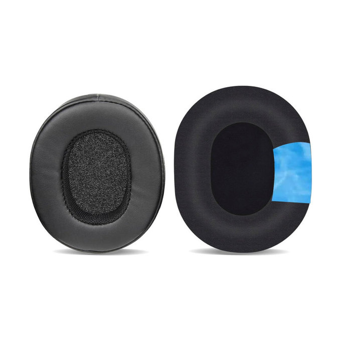 Náhradní Náušníky pro Skullcandy Hesh 3.0, Crusher, Venue, Paměťová pěna + Kůže + Textil, Černé, Chladivý gel, 1 pár