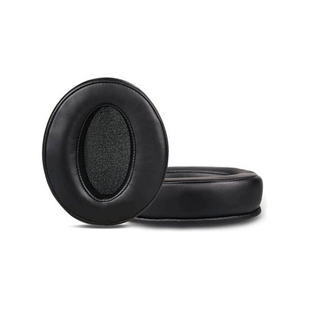 Náhradní Náušníky pro Sennheiser HD4.50, HD450, Paměťová pěna + Kůže, Černé, 1 pár