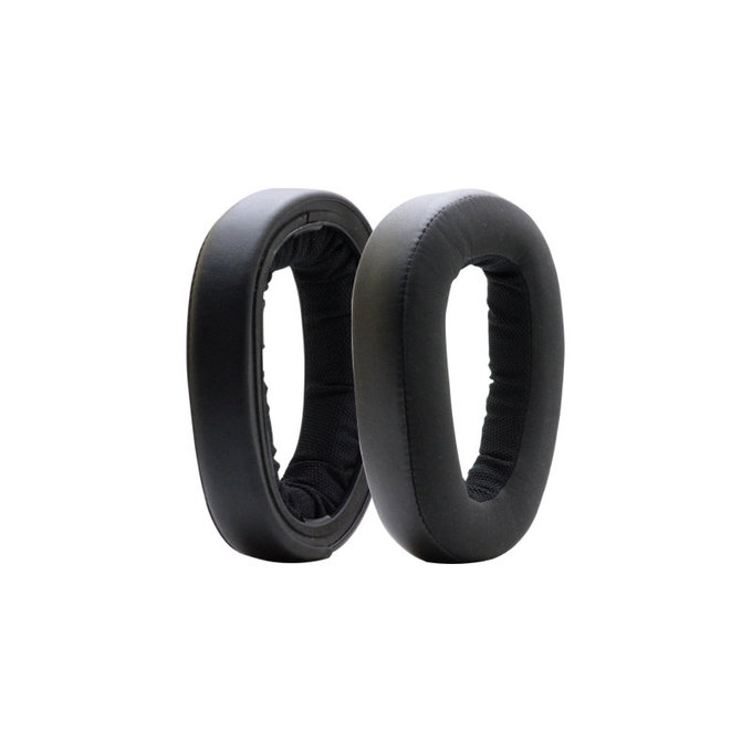 Náhradní Náušníky pro Sennheiser GSP500, GSP600, Paměťová pěna + PU kůže, Černé, 1 pár