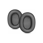 Náhradní Náušníky pro Sony ULT Wear, Pěna + Kůže, Černé, 1 pár