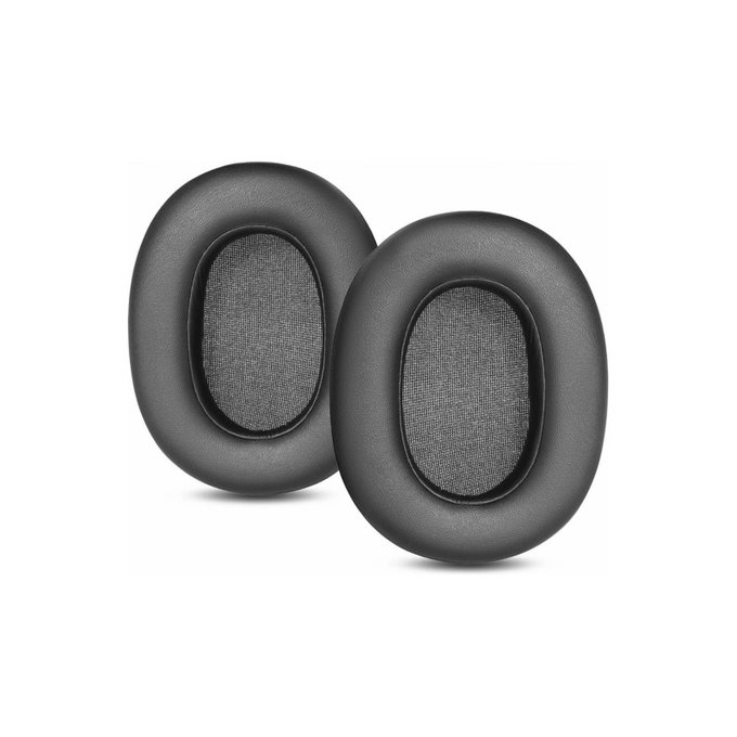 Náhradní Náušníky pro Sony ULT Wear, Pěna + Kůže, Černé, 1 pár