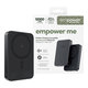 Bezdrátová PowerBank 10000 mAh, 20 W, kompatibilní s MagSafe, Qi2/USB-C, Space Black, empower