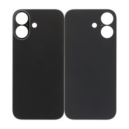 Apple iPhone 17 - Sklo Zadního Housingu se Zvětšeným Otvorem na Kameru (Black)