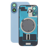 Apple iPhone 17 - Sklo Zadního Housingu + Sklíčko Kamery + Kovová Destička + Magsafe Magnet (Mist Blue)