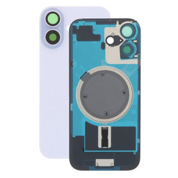 Apple iPhone 17 - Sklo Zadního Housingu + Sklíčko Kamery + Kovová Destička + Magsafe Magnet (Lavender)