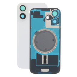 Apple iPhone 17 - Sklo Zadního Housingu + Sklíčko Kamery + Kovová Destička + Magsafe Magnet (White)