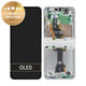 Samsung Galaxy Z Flip 7 FE F761B - LCD Displej + Dotykové Sklo + Rám (White) - GH82-37734B Genuine Service Pack