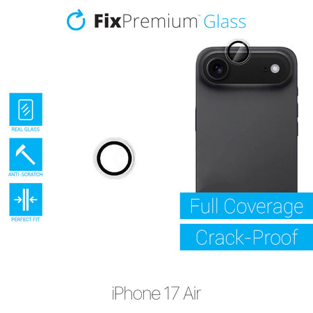 FixPremium Glass - Tvrzené Sklo Zadní Kamery bez Rámu pro iPhone 17 Air