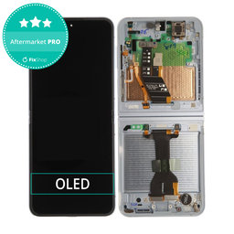 Samsung Galaxy Z Flip 6 F741B - LCD Displej + Dotykové Sklo + Rám (Light Blue) - GH82-35014C Genuine Service Pack