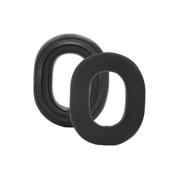 Náhradní Náušníky pro Razer Blackshark V3, V3X, Paměťová pěna + Textil + PU kůže, Černé, 1 pár