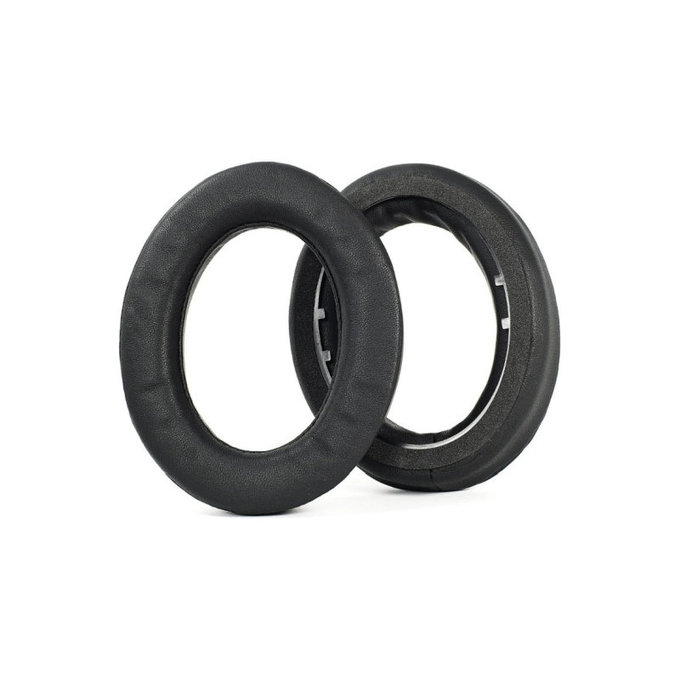 Náhradní Náušníky pro Sennheiser HD490 Pro, HD490 Pro Plus, Paměťová pěna + PU kůže, Černé, 1 pár