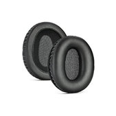Náhradní Náušníky pro Audio-Technica ANC500BT, Paměťová pěna + PU kůže, Černé, 1 pár