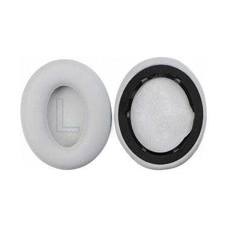 Náhradní Náušníky pro Anker Soundcore Life Q20, Paměťová pěna + PU kůže, Šedé, 1 pár