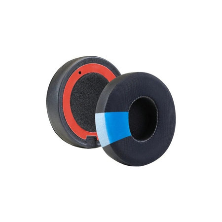 Náhradní Náušníky pro Beats Solo 2 a 3, Paměťová pěna + Textil + Neopren, Černé, Chladicí Gel, 1 pár