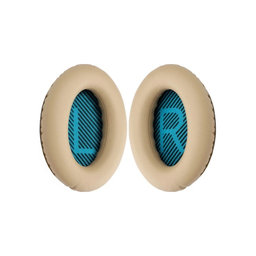 Náhradní Náušníky pro Bose QuietComfort 2, 15, 25 a 35, Paměťová pěna + PU kůže, Khaki, 1 pár