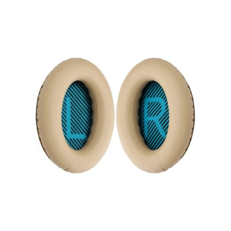 Náhradní Náušníky pro Bose QuietComfort 2, 15, 25 a 35, Paměťová pěna + PU kůže, Khaki, 1 pár