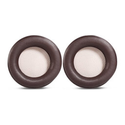Náhradní Náušníky pro Corsair Virtuoso RGB, RGB SE a RGB XT, Paměťová pěna + PU kůže, Hnědé, 1 pár