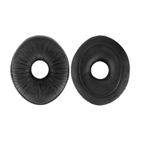 Náhradní Náušníky pro Panasonic Technics RP-DJ1200, RP-DJ1205, RP-DJ1210, Paměťová pěna + PU kůže, Černé, 1 pár