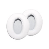 Náhradní Náušníky pro Sennheiser HD300, 300BT, 4.50BTNC, Paměťová pěna + PU kůže, Bílé, 1 pár